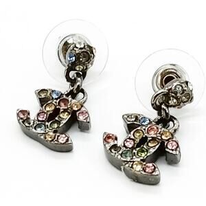 Chanel silver earrings